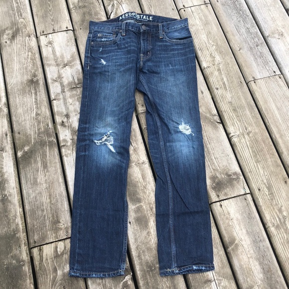 Aeropostale Distressed Rivington Skinny Jeans 30 - Picture 3 of 7